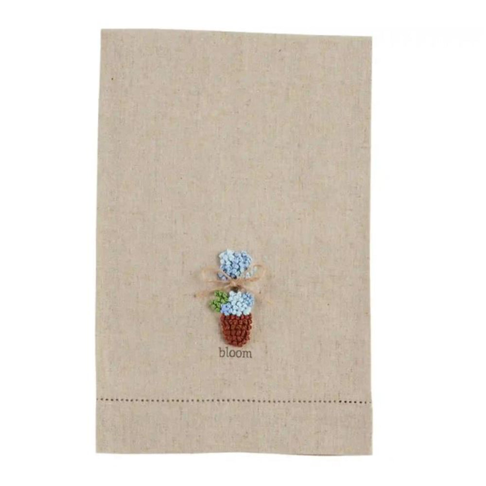 Mud Pie Welcome Topiary Knot Towel