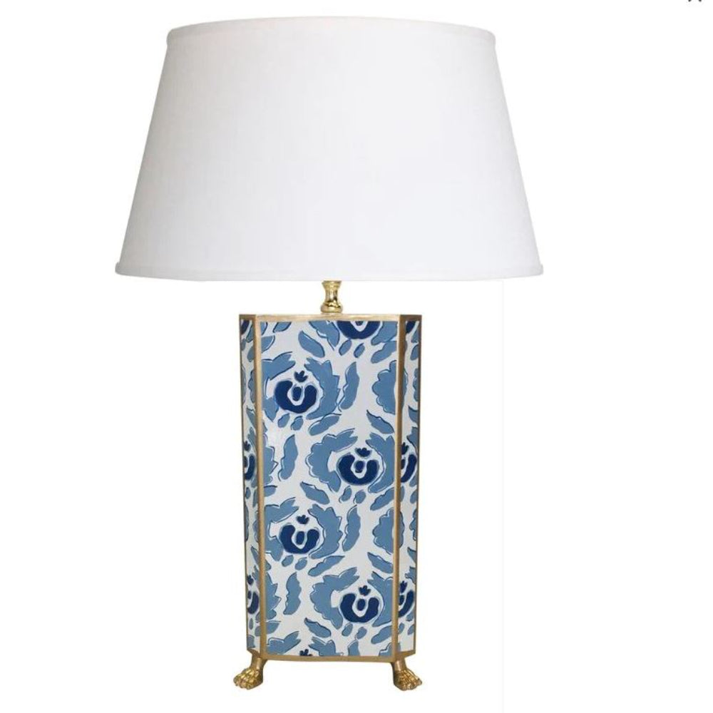 Dana Gibson Beaufont Lamp in Blue 24" - In Store Pick Up Only!