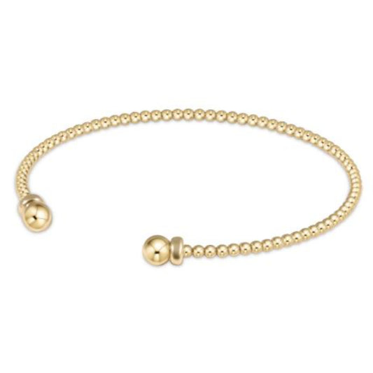enewton Classic Gold Bead Cuff - 2mm