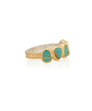 Anna Beck Turquoise Asymmetrical Multi-Stone Ring