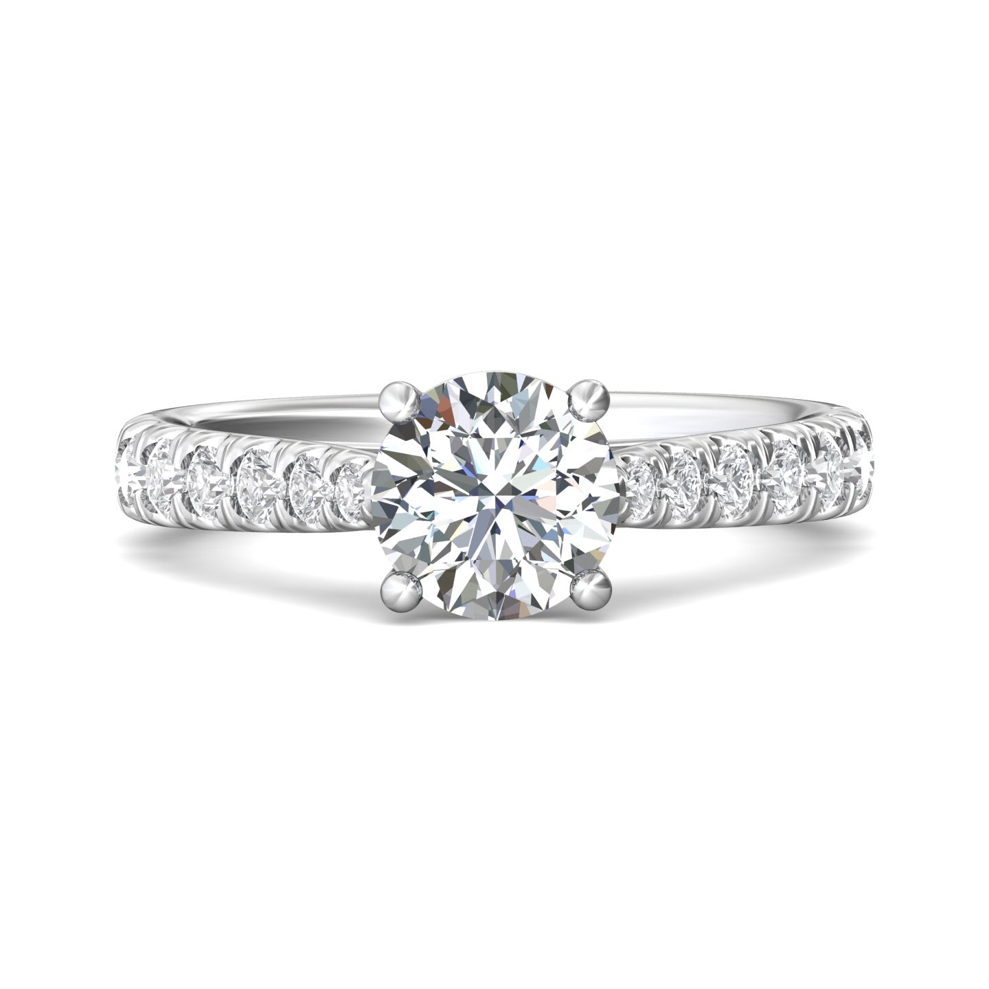 Martin Flyer FlyerFit Micropave Engagement Ring