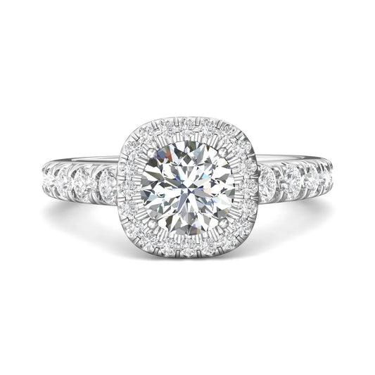 Martin Flyer FlyerFit Cushion Halo Engagement Ring
