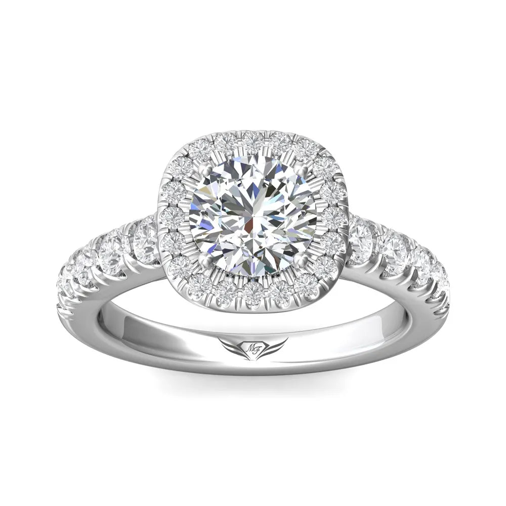 Martin Flyer FlyerFit Cushion Halo Engagement Ring