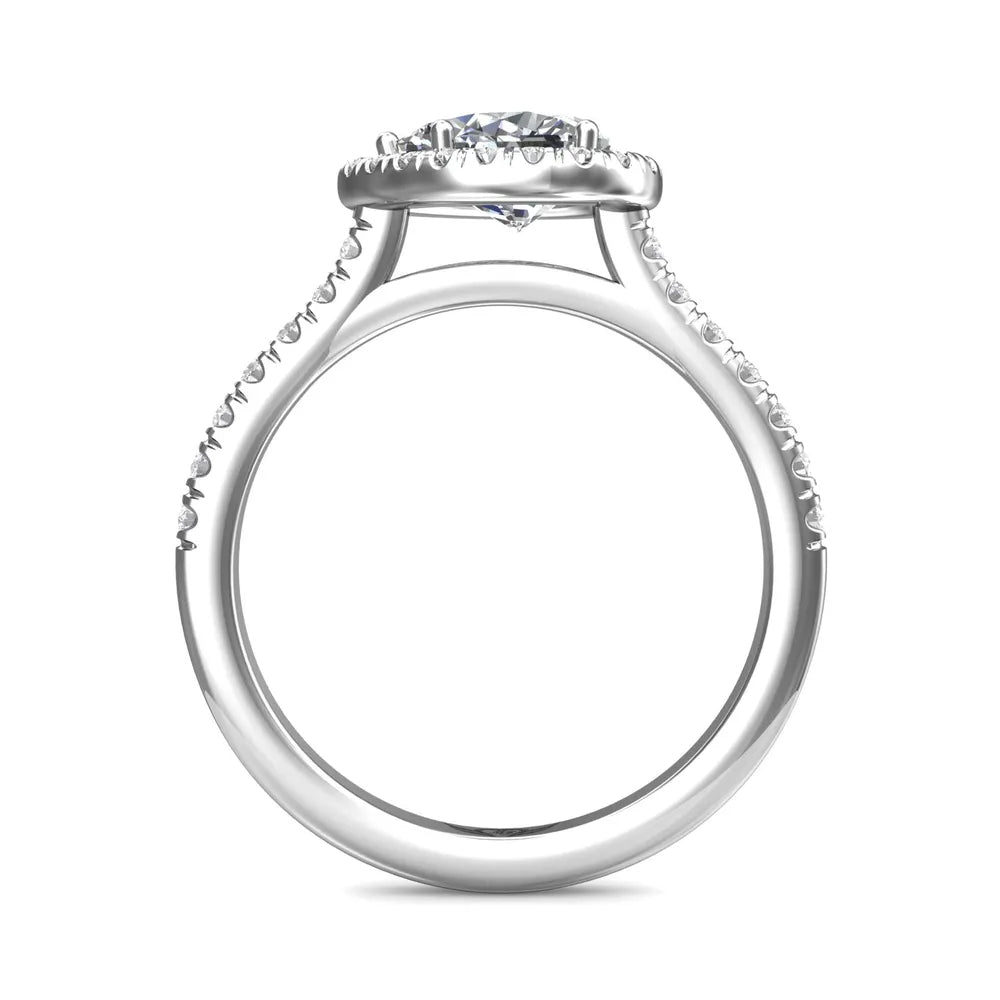 Martin Flyer FlyerFit Pear Shape Halo Engagement Ring