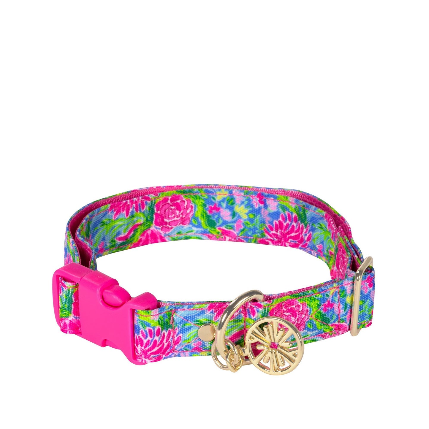 Lilly Pulitzer Dog Collar in Bunny Business Large