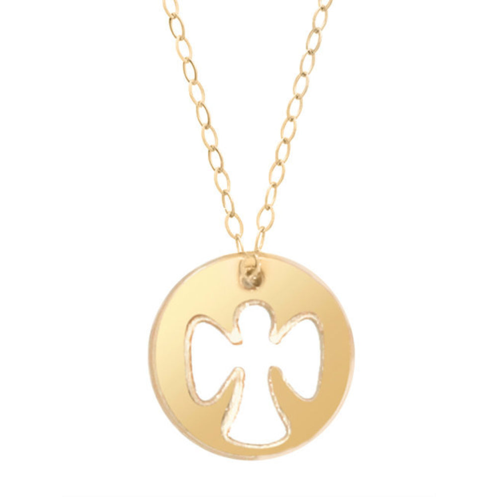 enewton egirl Guardian Angel Necklace gold