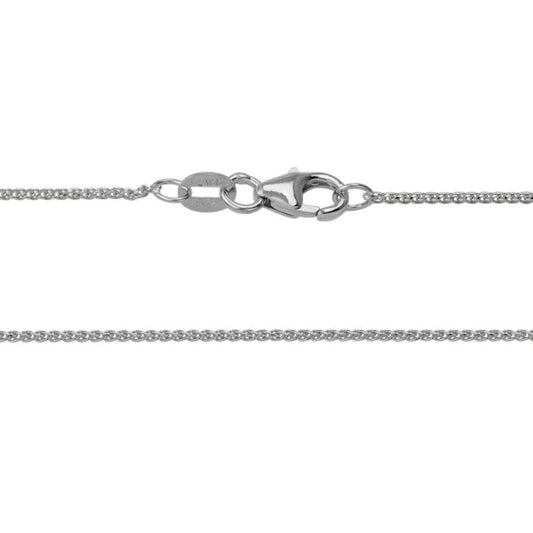 14k Gold 1.0mm Diamond-Cut Wheat Chain