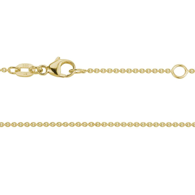 14k Gold 1.2mm Cable Chain 18-20"