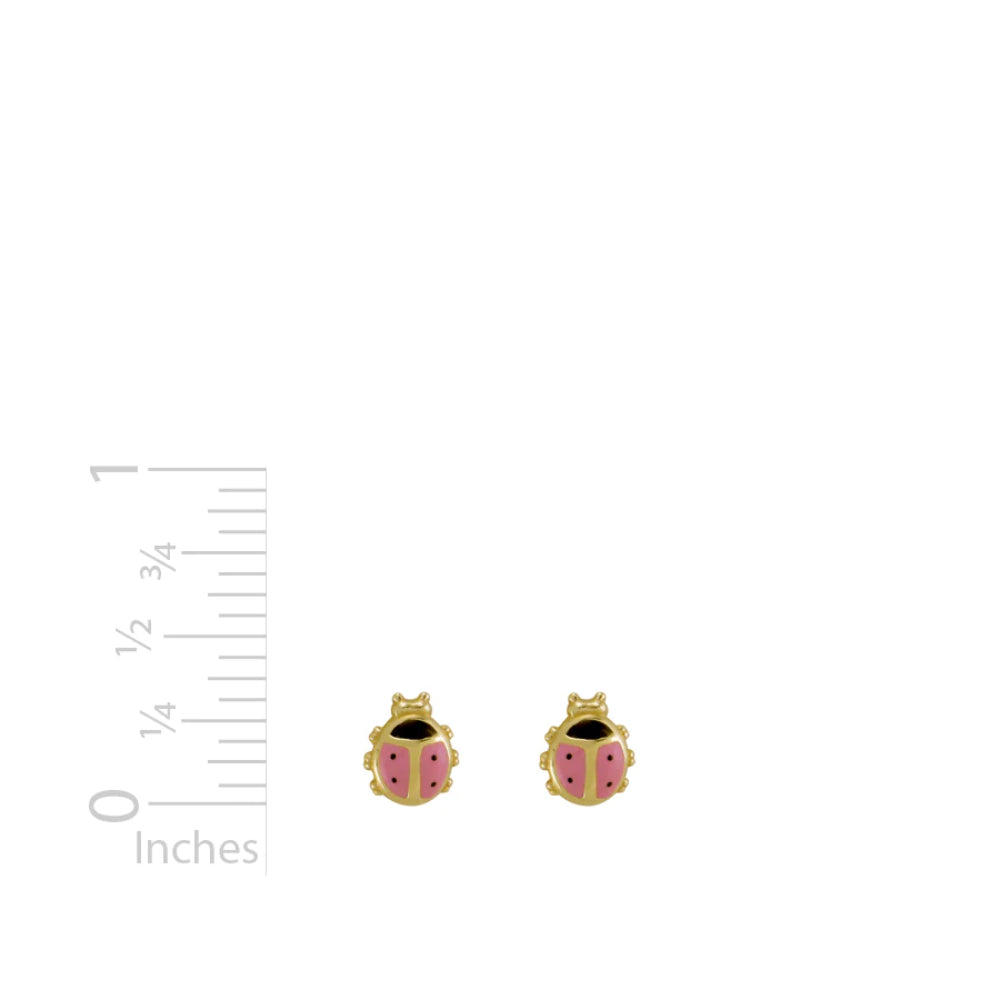 14Y Children's Ladybug Stud Earrings