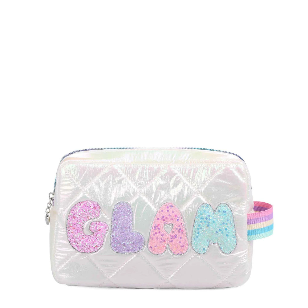 OMG Accessories Quilted 'Glam' Puffer Pouch