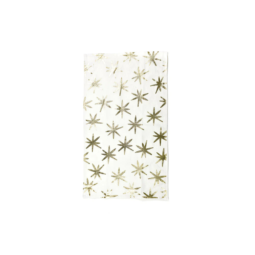 Coton Colors Gold Stars Large Hand Towel