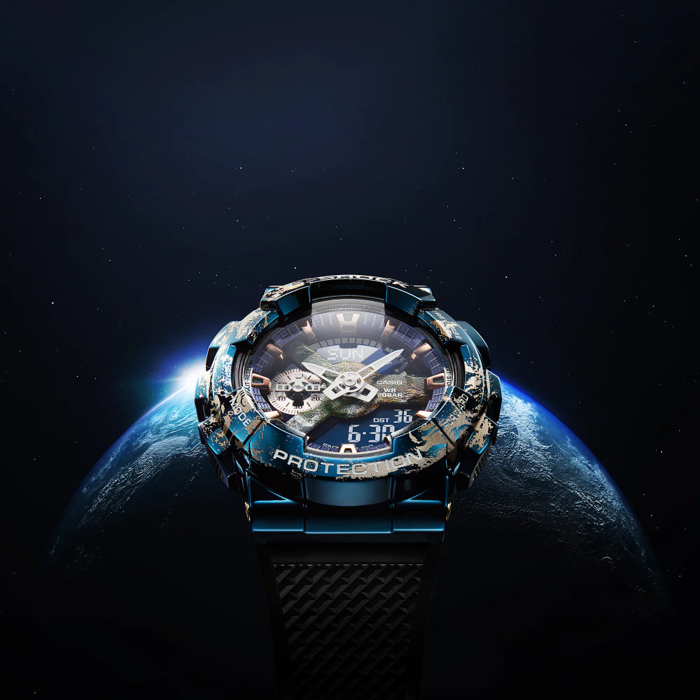 G-Shock 110 Series Analog-Digital Earth Watch