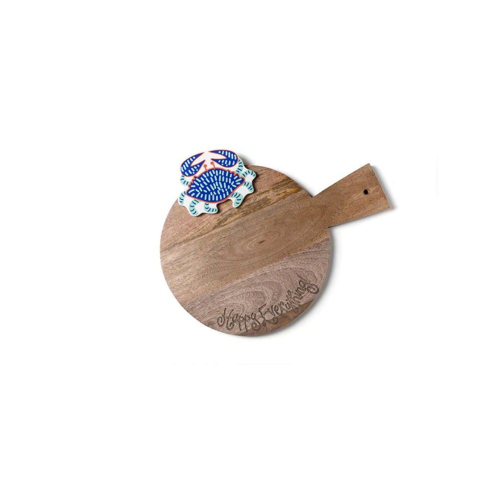 Happy Everything Wooden 10" Mini Serving Board