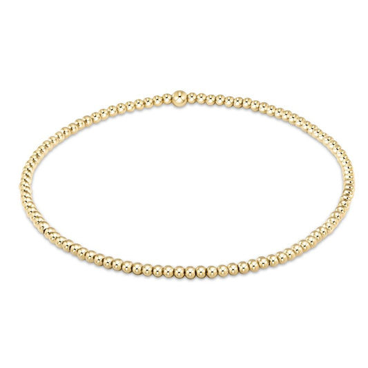 enewton 6.25" Classic Gold Bead Bracelet - 2mm