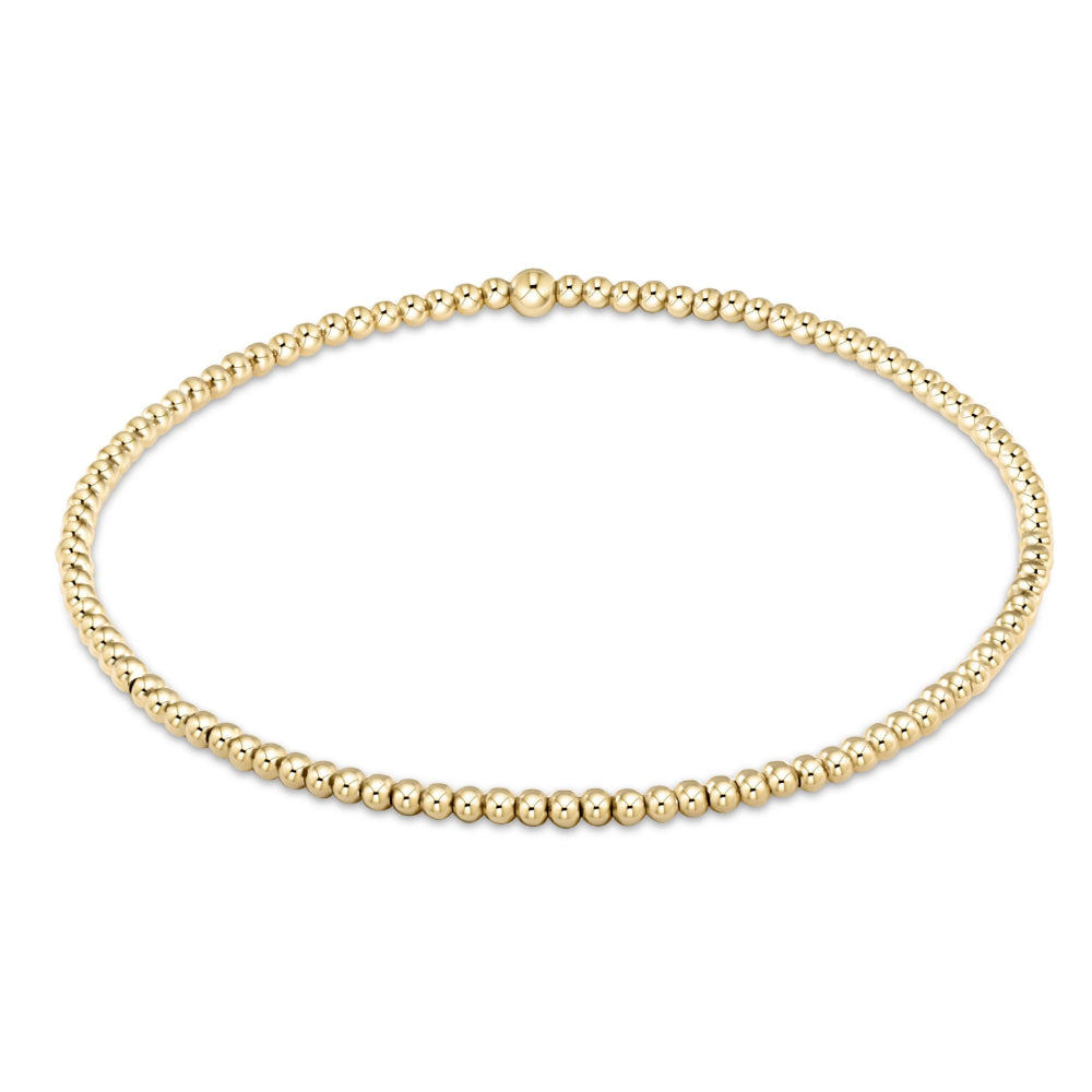 enewton 7.25" extends Classic Gold  Bead Bracelet - 2mm