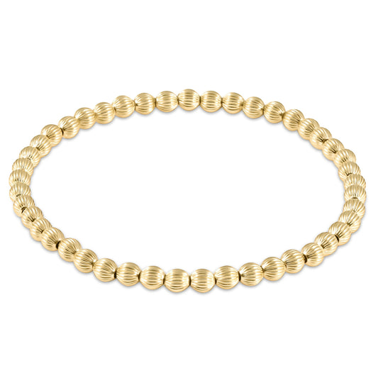 enewton 7.25" extends Dignity Gold 4-6mm Bead Bracelet