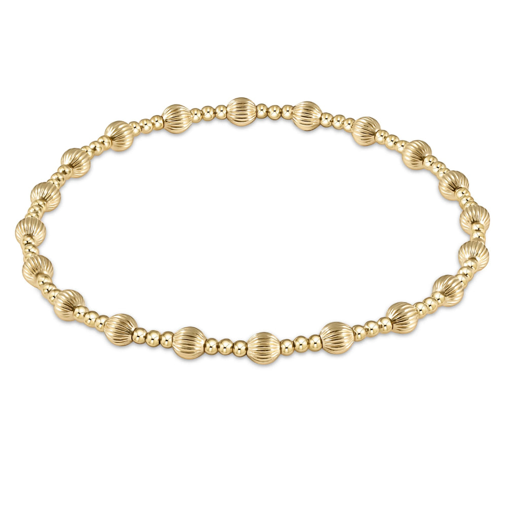 enewton Extends Dignity Sincerity Pattern Gold Bead Bracelet