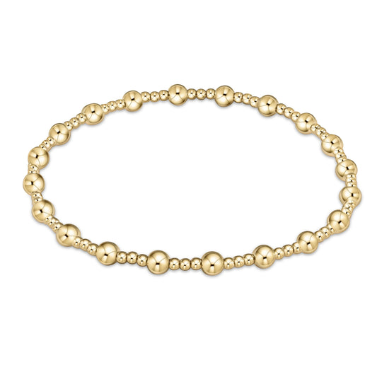 enewton Classic Sincerity Pattern Beaded Bracelet - Gold