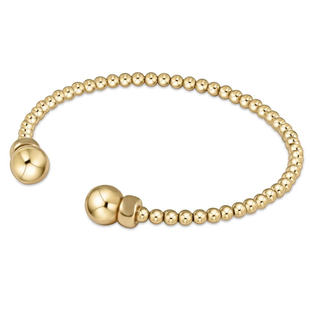 enewton Classic Gold Bead Cuff - 3mm
