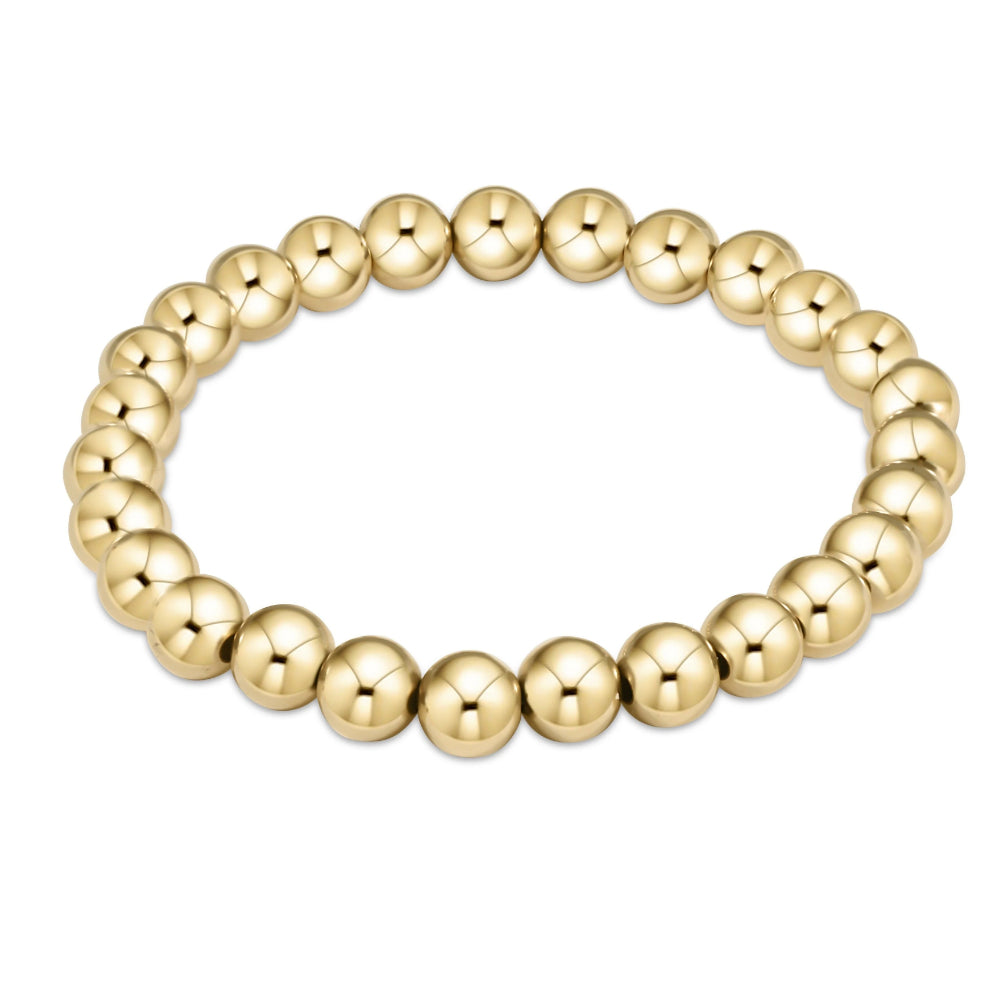 enewton 7.25" extends Classic Gold Bead Bracelet - 7mm