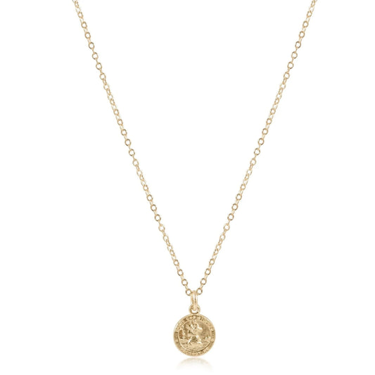 enewton 16" Necklace Gold - Protection Small Gold Charm