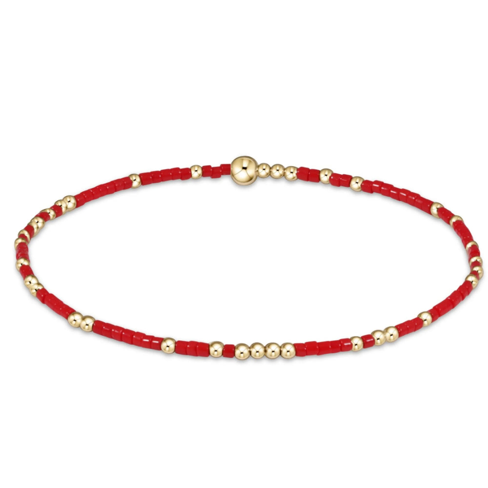 enewton 5.5" egirl Hope Unwritten Bracelet - Bright Red