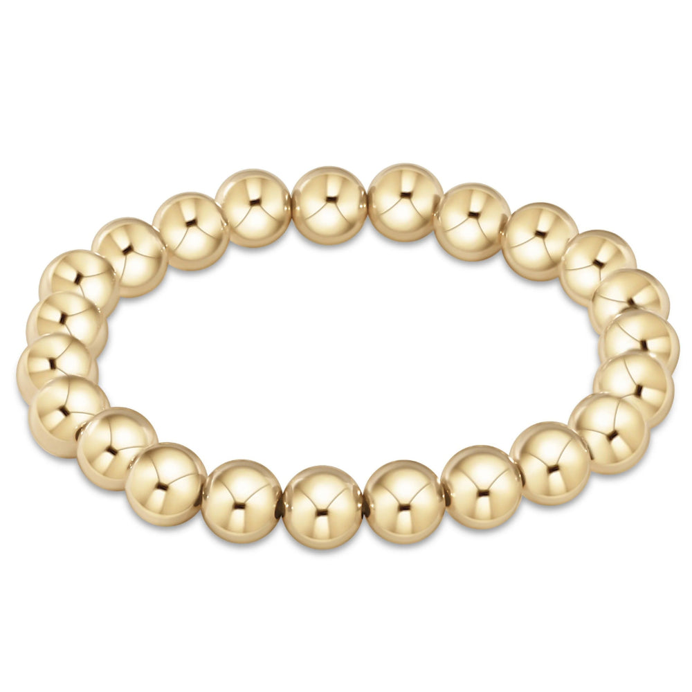 enewton 7.25" extends Classic Gold Bead Bracelet - 8mm