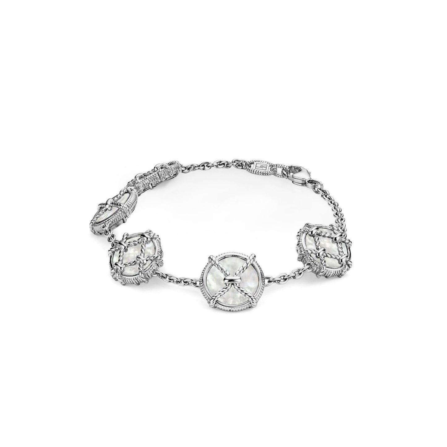 Judith Ripka Isola Station Bracelet with Mother of Pearl