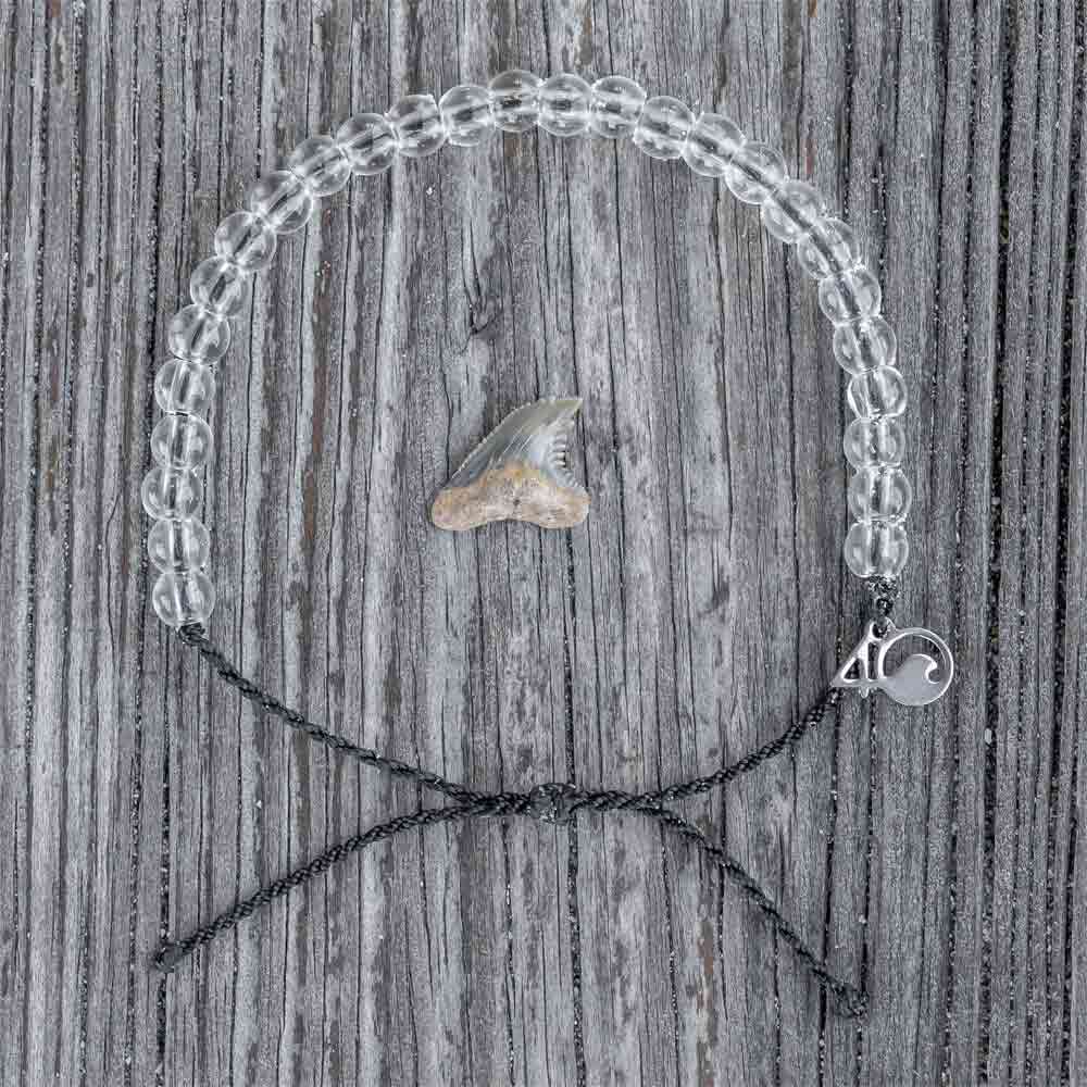 4Ocean Shark Black Beaded Bracelet