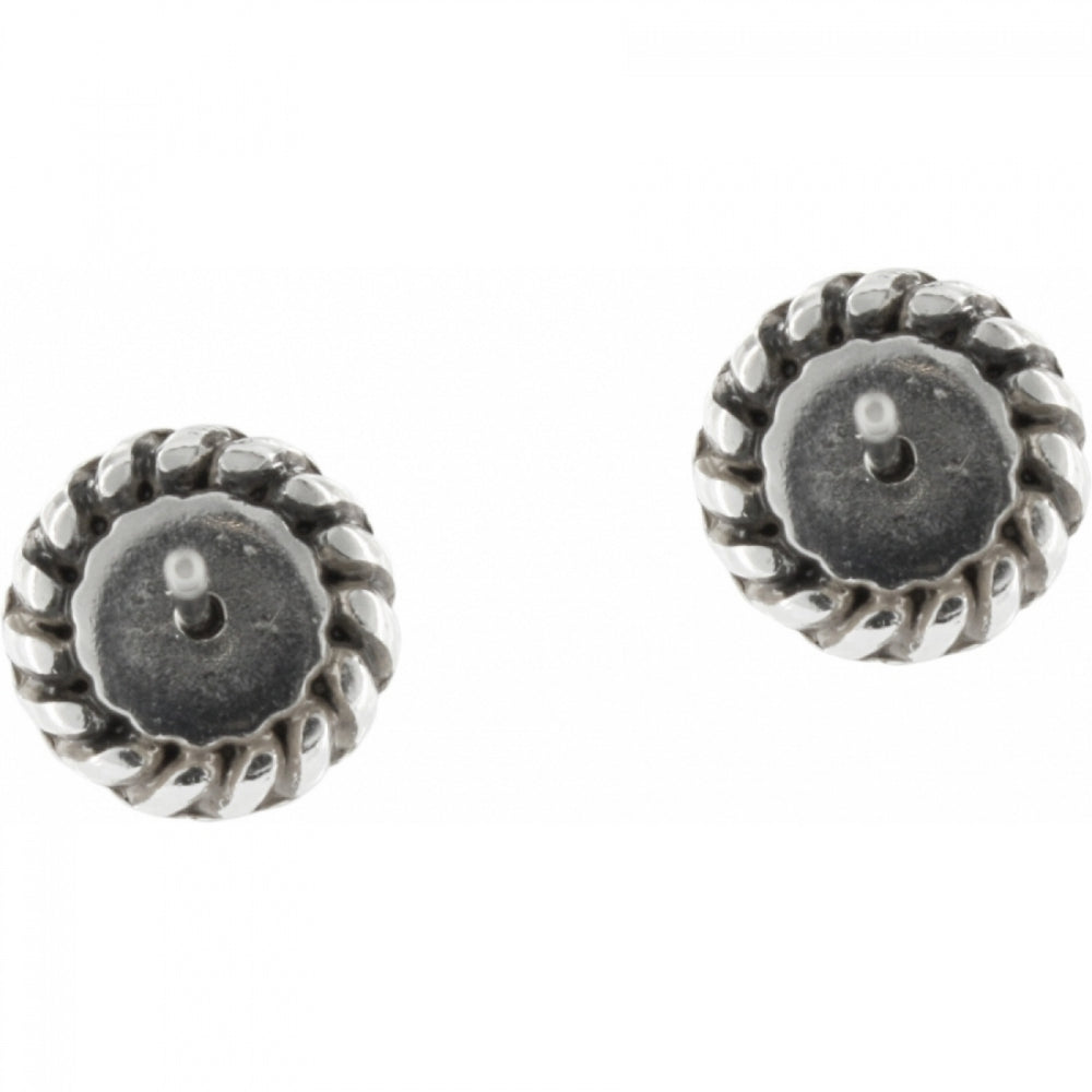 Silver stud earrings back