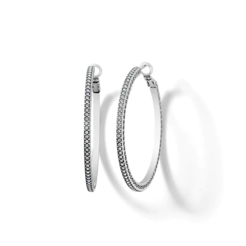 silver hoop earrings