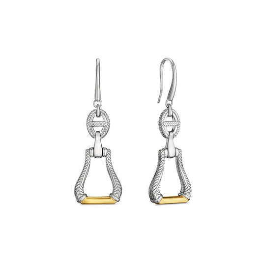 Judith Ripka Vienna Stirrup and Link Drop Earring