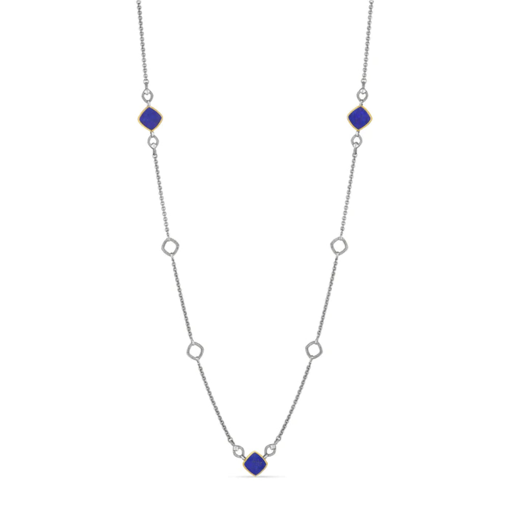 Judith Ripka Eternity Long Station Necklace Gemstones