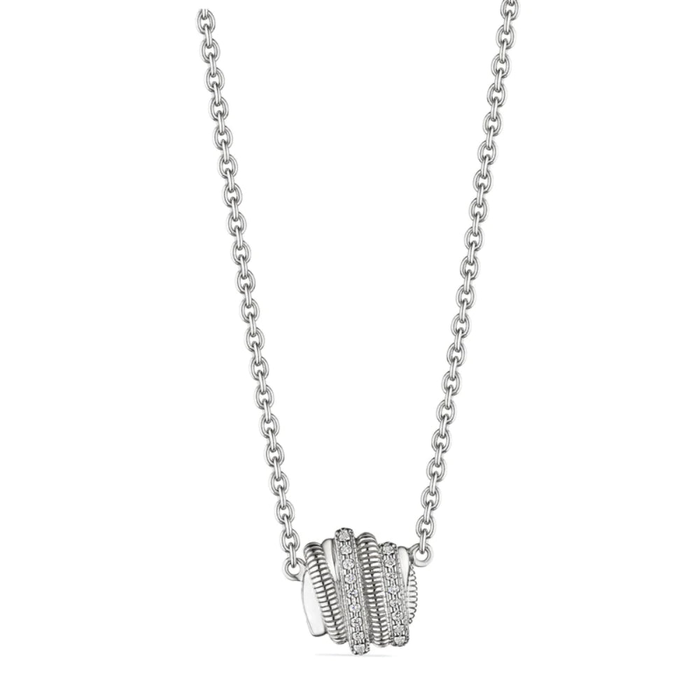 Judith Ripka Eternity Highway Necklace with Diamonds
