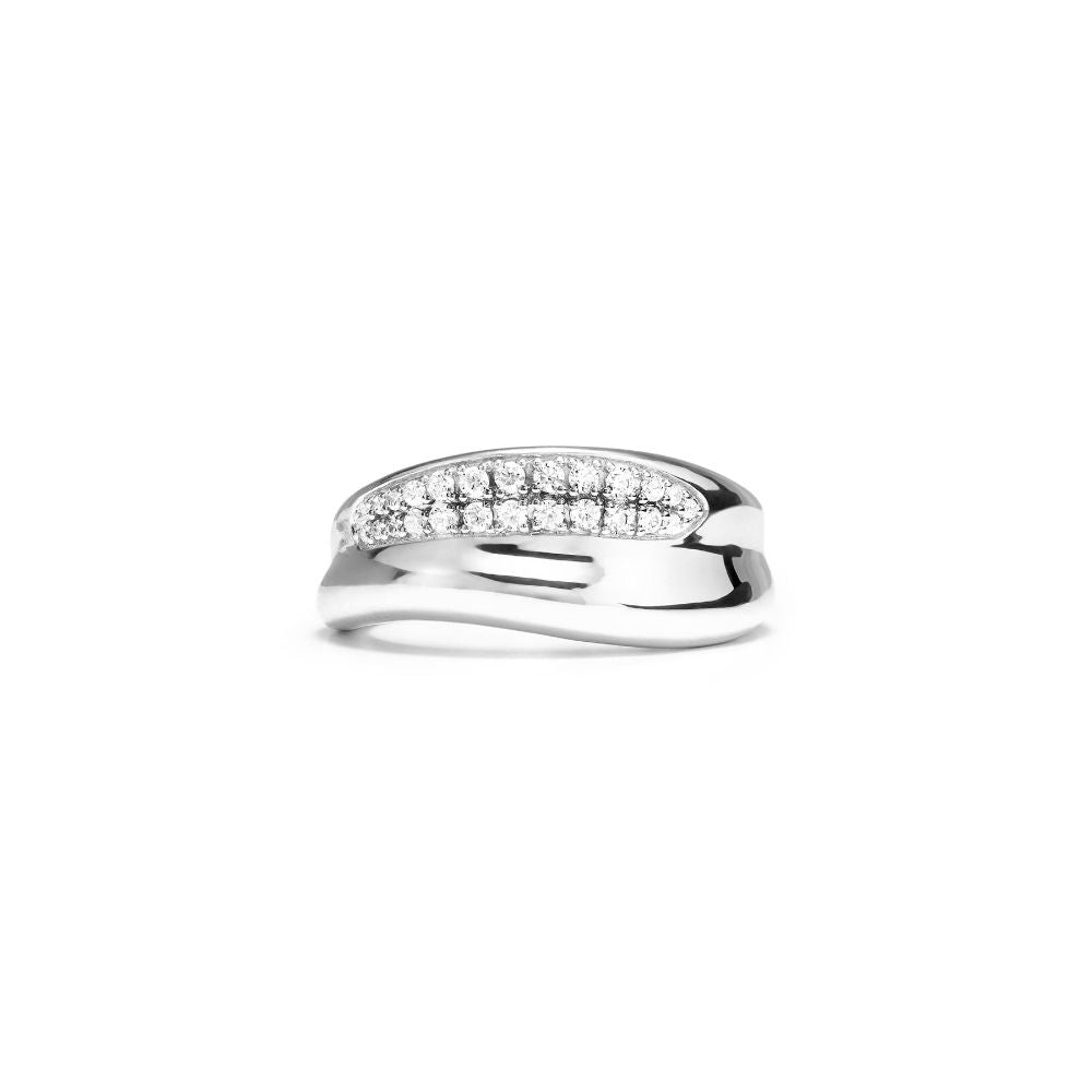 Judith Ripka Eros Sculptural Ring with Diamonds