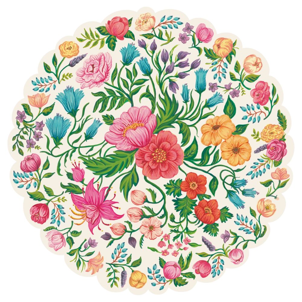 Hester & Cook Die Cut Sweet Garden Posey Placemat