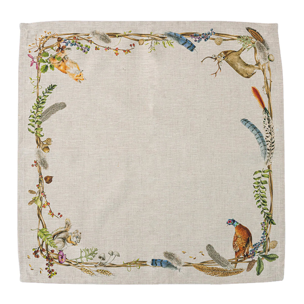 Juliska Forest Walk Napkin with Animals