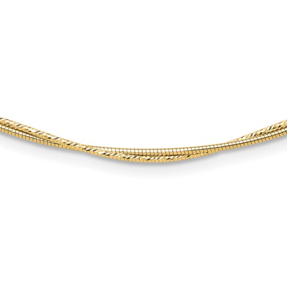 14k Twisted 2-Strand Necklace