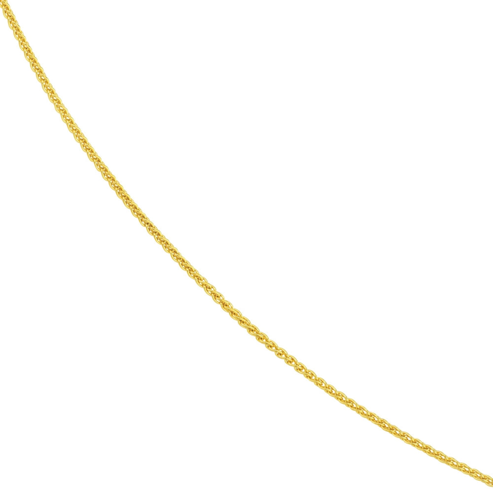 14k Gold Adjustable Length Wheat Chain