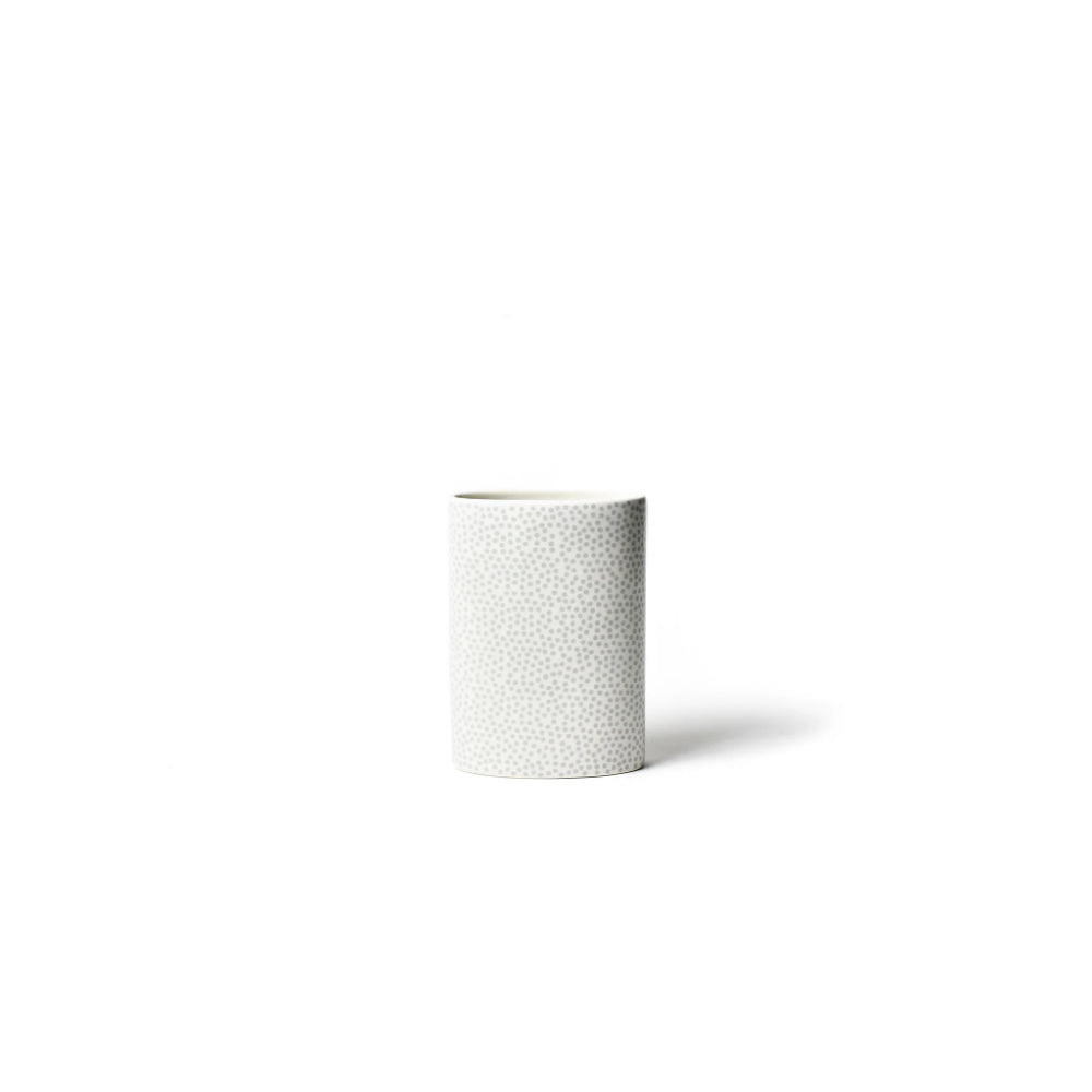 Happy Everything Stone Small Dot Mini Oval Vase