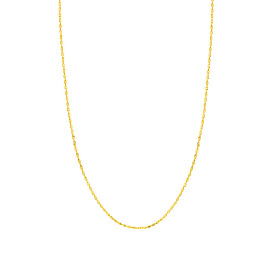 14k Yellow Gold Diamond Cut Chain 16"