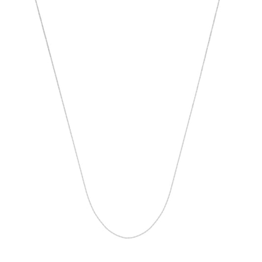 14kt White Gold Box Chain, 20 inches