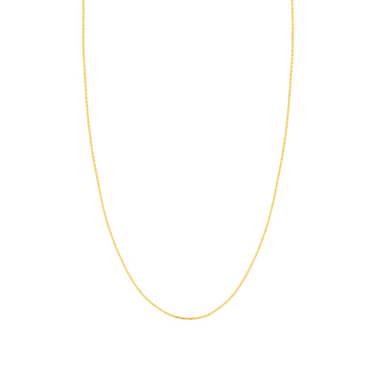 14kt Yellow Gold .96mm Box Chain, 30"