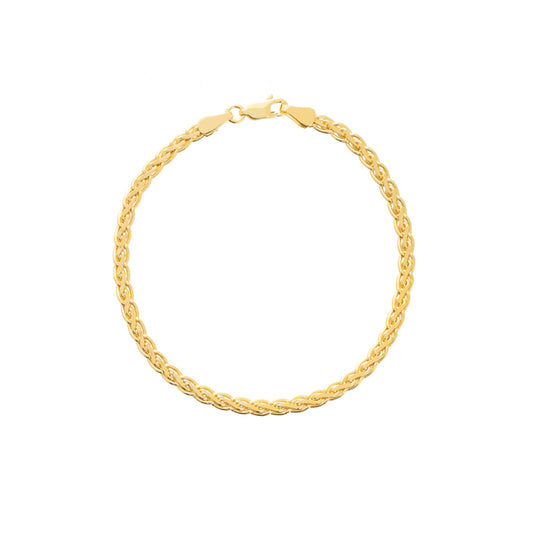 14k Yellow Gold Bracelet, 7.5"