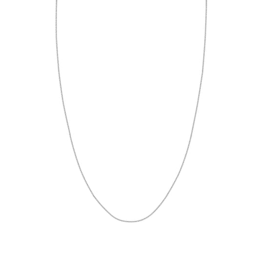 14kt White Gold 1.25mm Wheat Chain, 18"