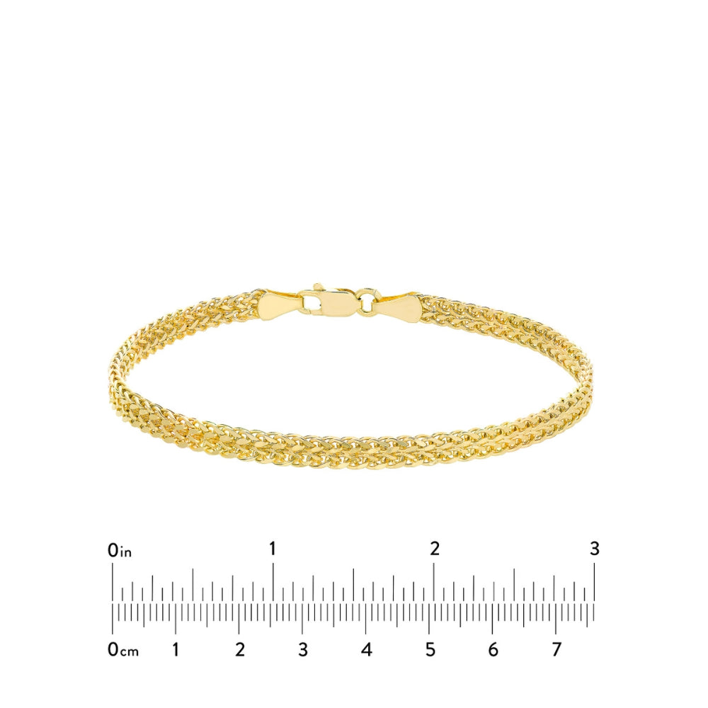 14k Gold Two-Row Bracelet