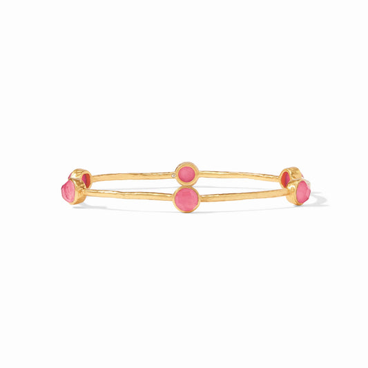 Julie Vos Milano Luxe Bangle-Peony Pink