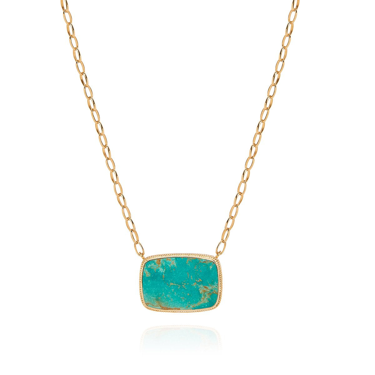 Anna Beck Large Turquoise Cushion Necklace