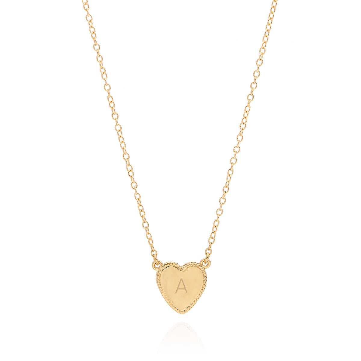 Anna Beck Engravable Rose Quartz Heart Necklace 16-18"