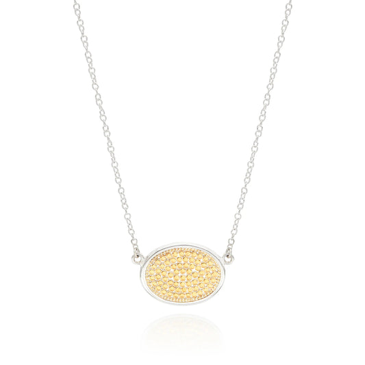 Anna Beck Two Tone Classic Medium Oval Necklace